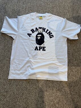 White Logo Graphic Tee